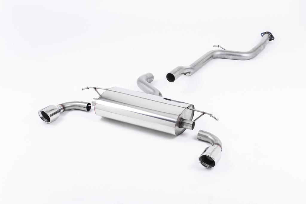 Cat-back Non-resonated (louder) with 100mm Jet Polished Trims