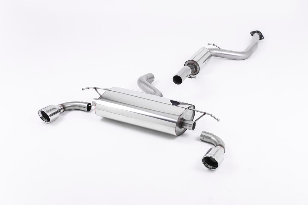 Cat-back Resonated (quieter) with 100mm Jet Polished Trims