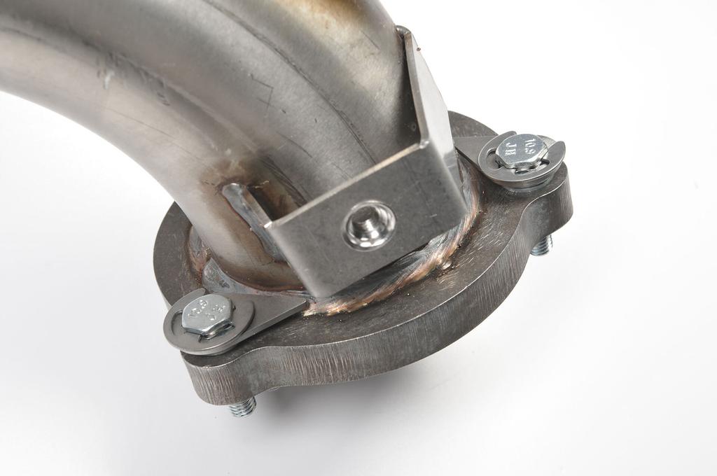 Locking Bolt Kit Track-proven mechanical locking system that prevents the downpipe bolts from unwinding