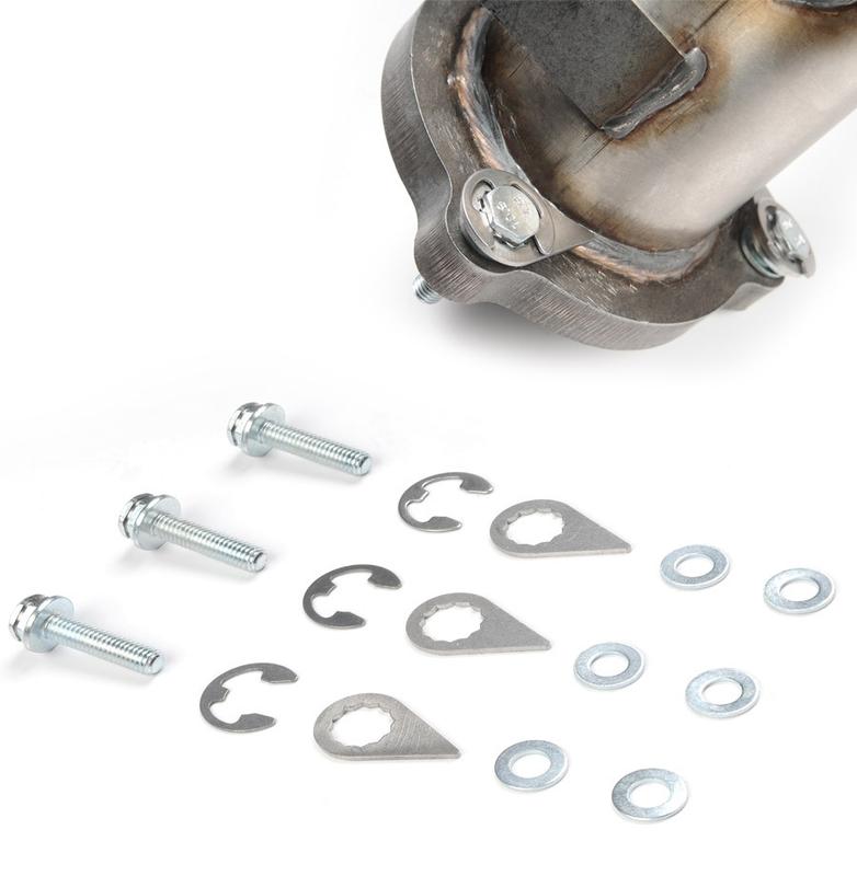 Locking Bolt Kit Track-proven mechanical locking system that prevents the downpipe bolts from unwinding